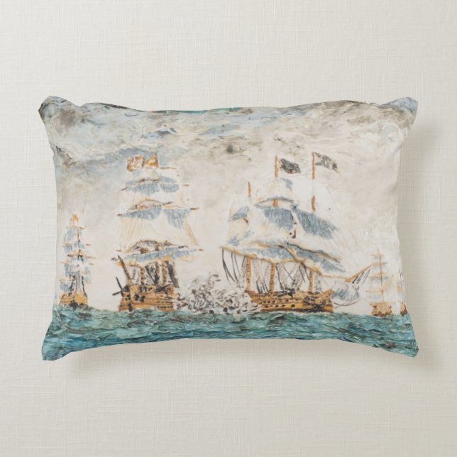 Battle of Trafalgar 1805 1998 Decorative Cushion (Front)