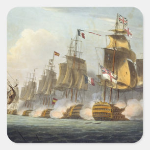 Battle of Trafalgar, October 21st 1805, from 'The Square Sticker