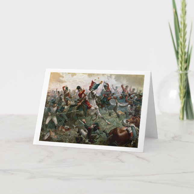 Battle of Waterloo, 18th June 1815, 1898 (colour l Card (Front)