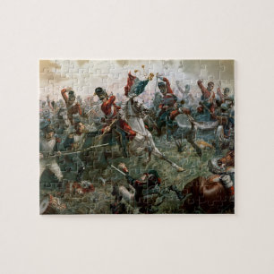 Battle of Waterloo, 18th June 1815, 1898 (colour l Jigsaw Puzzle