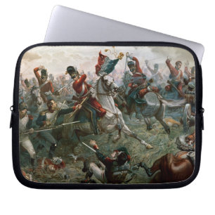 Battle of Waterloo, 18th June 1815, 1898 (colour l Laptop Sleeve