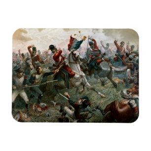 Battle of Waterloo, 18th June 1815, 1898 (colour l Magnet
