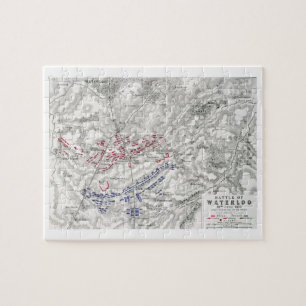 Battle of Waterloo, 18th June 1815, Sheet 1st (eng Jigsaw Puzzle