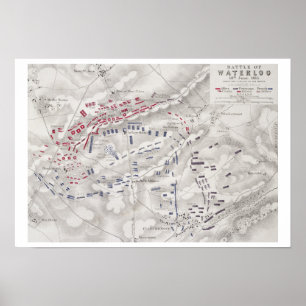 Battle of Waterloo, 18th June 1815, Sheet 2nd, Cri Poster