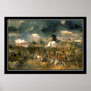 Battle of Waterloo Vintage Poster