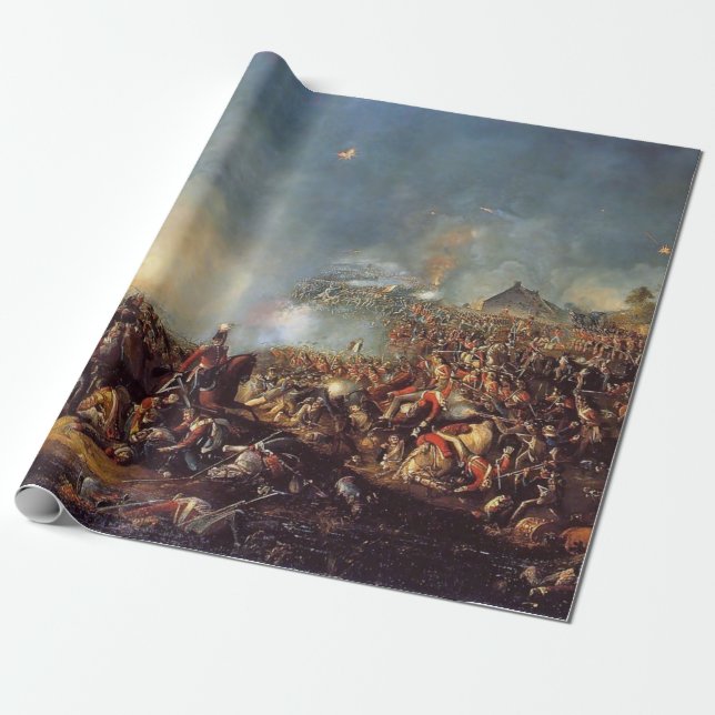 Battle Of Waterloo Wrapping Paper (Unrolled)