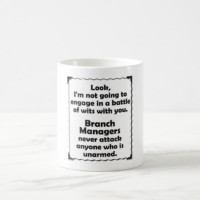 Battle of Wits Branch Manager Coffee Mug (Center)