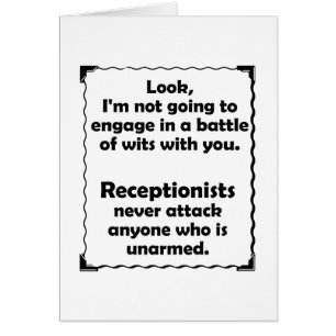 Battle of Wits Receptionist