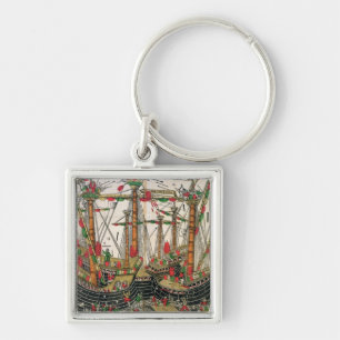 Battle of Zonchio, 1499 Key Ring
