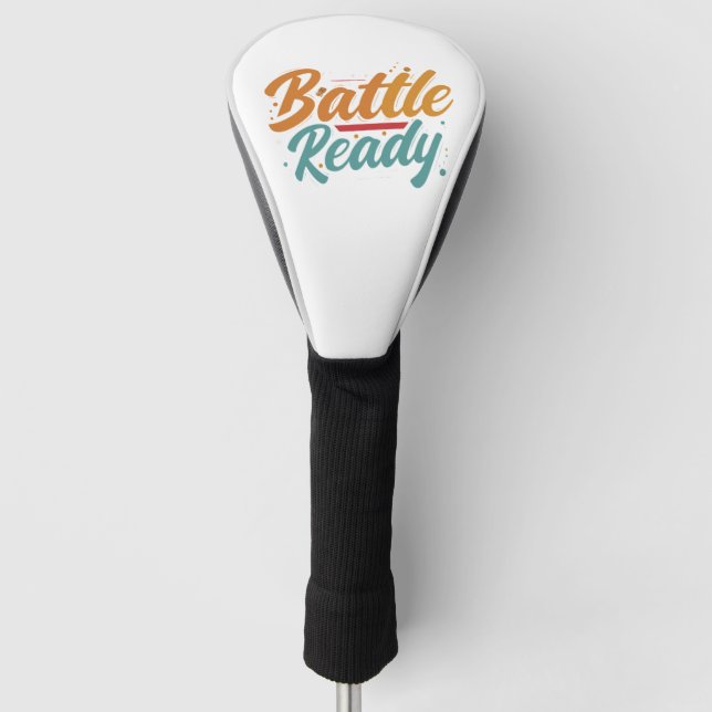  "Battle Ready" Golf Head Cover (Front)