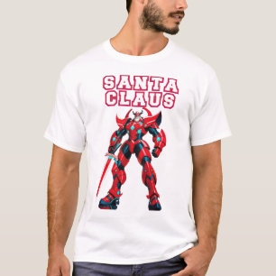 Battle-Ready Santa: The Ultimate Christmas Warrior T-Shirt