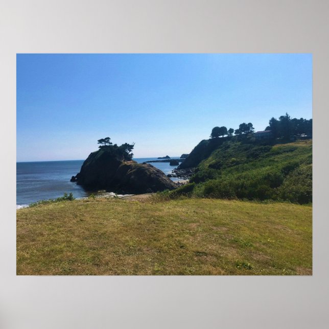 Battle Rock, Port Orford, OR Poster (Front)