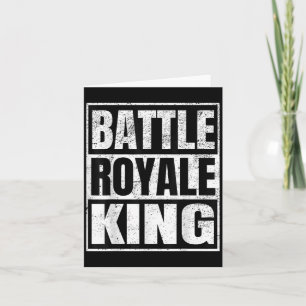 Battle Royale King Distressed Gamer Gift  Card