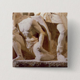 Battle scene, c.169 15 cm square badge