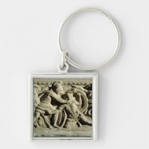 Battle scene from a cinerary urn, Etruscan Key Ring