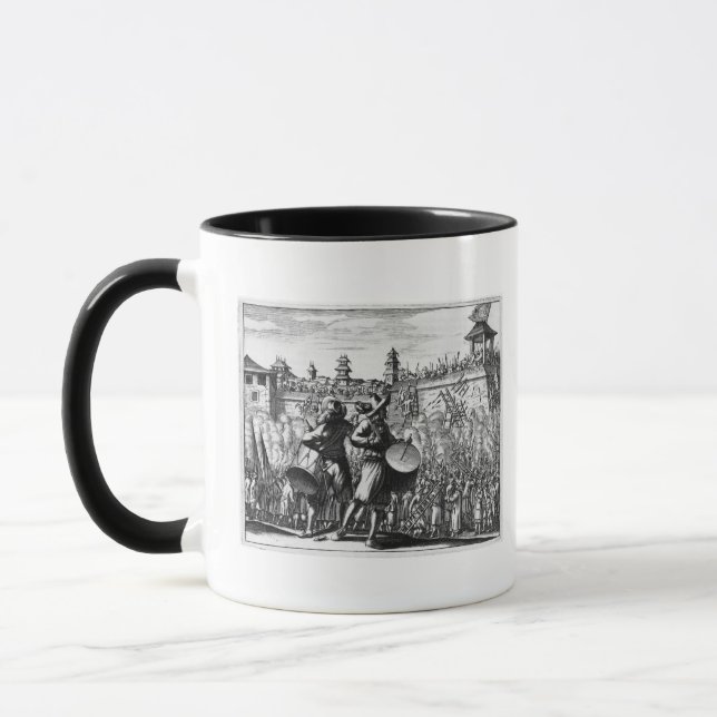 Battle scene mug (Left)