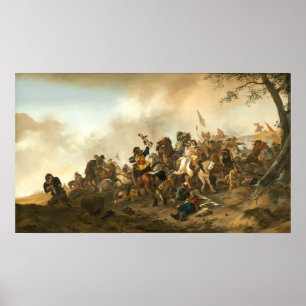 Battle Scene - Philips Wouwerman Fine Art Poster