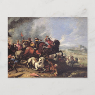 Battle Scene Postcard