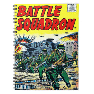 Battle Squadron Helicopter War Vintage Notebook