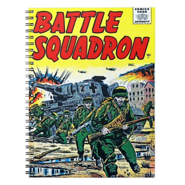 Battle Squadron Helicopter War Vintage Notebook (Front)