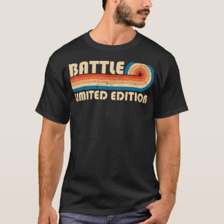 BATTLE Surname Retro Vintage 80s 90s Birthday Reun T-Shirt