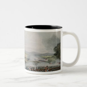 Battle Talavera, engraved by Thomas Sutherland Two-Tone Coffee Mug