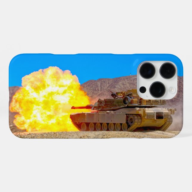 BATTLE TANK – M1 Abrams iPhone Case (Back Horizontal)