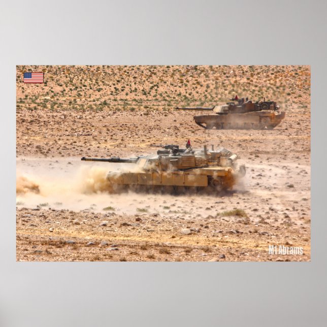BATTLE TANK – M1 Abrams Poster (Front)