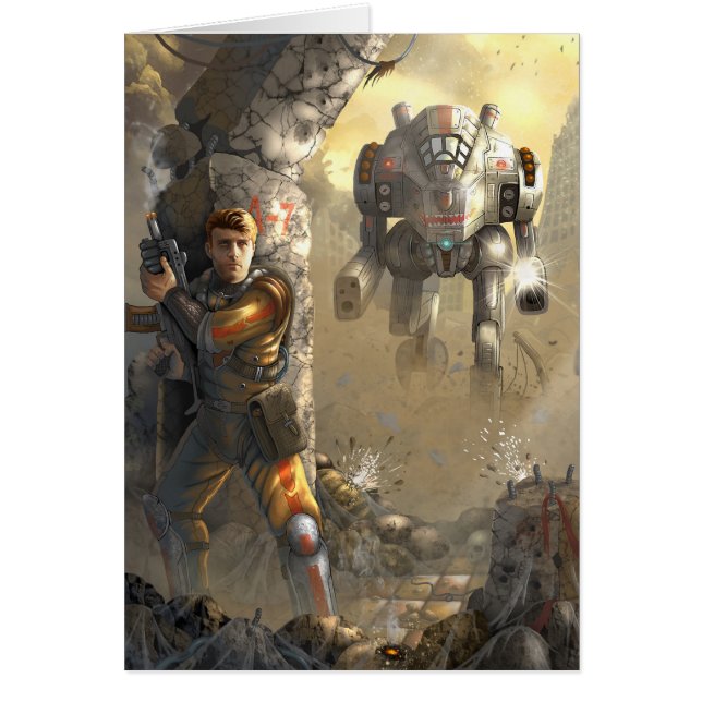 battle with the robot (Front)