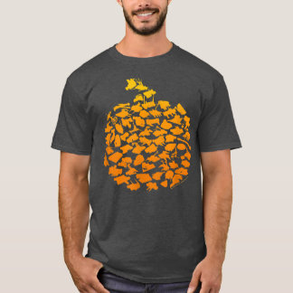 Battlebots Halloween Pumpkin Bot Collage 144 T-Shirt
