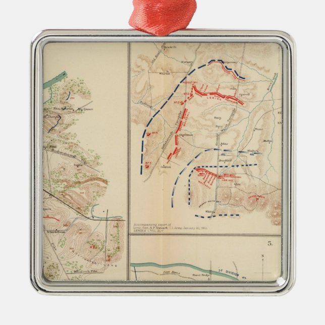 Battlefield, Nashville, Tenn Metal Ornament (Front)