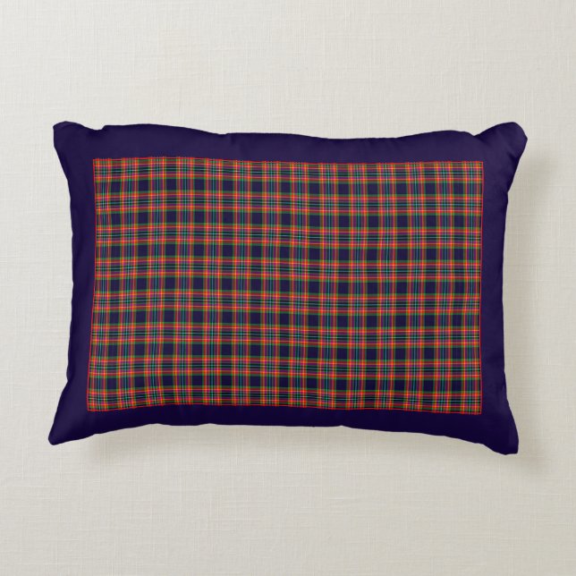 Battlefield Plaid Decorative Cushion (Back)