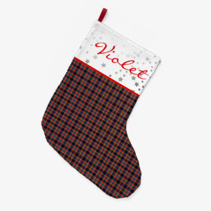Battlefield Plaid Large Christmas Stocking