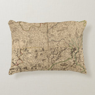 Battlefields and Roman roads Decorative Cushion