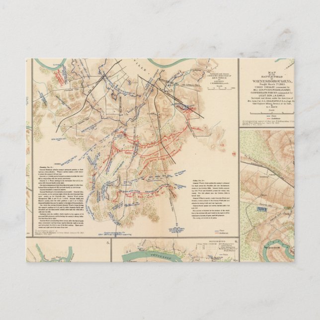 Battlefields Nashville, Tenn Postcard (Front)