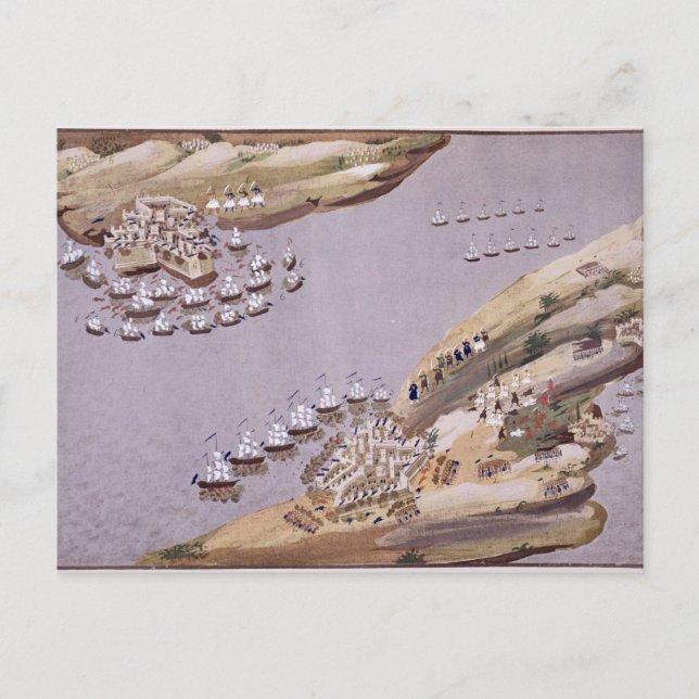 Battles for the Islands of Crete and Samos, plate Postcard (Front)