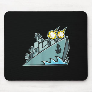 Battleship Aircraft Carrier War Ship Graphic Mouse Pad