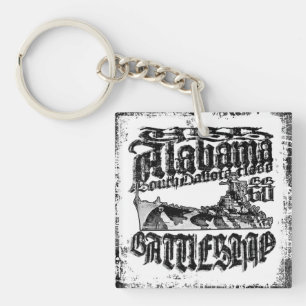 Battleship Alabama Acrylic Keychain