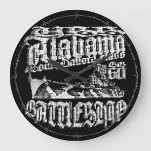 Battleship Alabama Acrylic Wall Clock