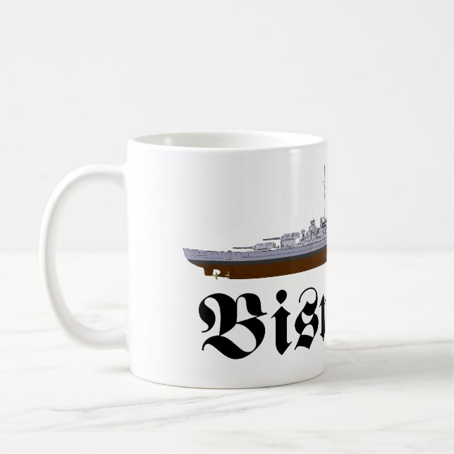 Battleship Bismarck Coffee Mug (Left)
