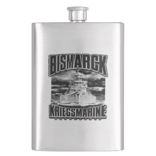 Battleship Bismarck Hip Flask