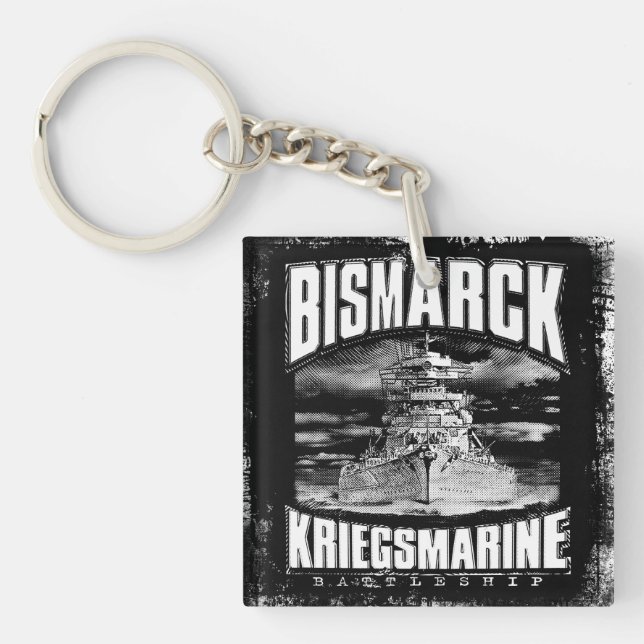 Battleship Bismarck Key Ring (Front)