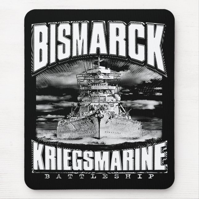 Battleship Bismarck Mouse Pad (Front)