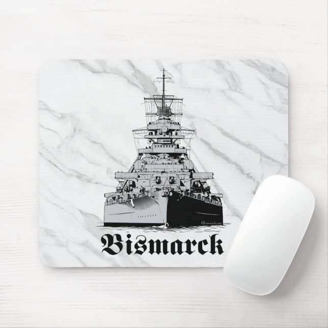 Battleship Bismarck Mousepad (With Mouse)