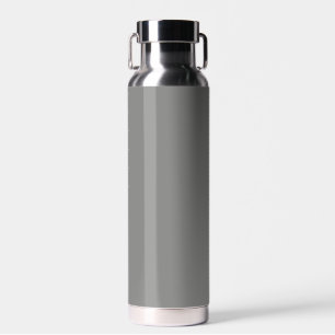 Battleship grey (solid colour) Water Bottle