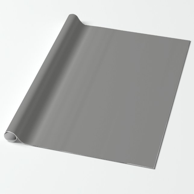 Battleship grey (solid colour)  Wrapping Paper (Unrolled)