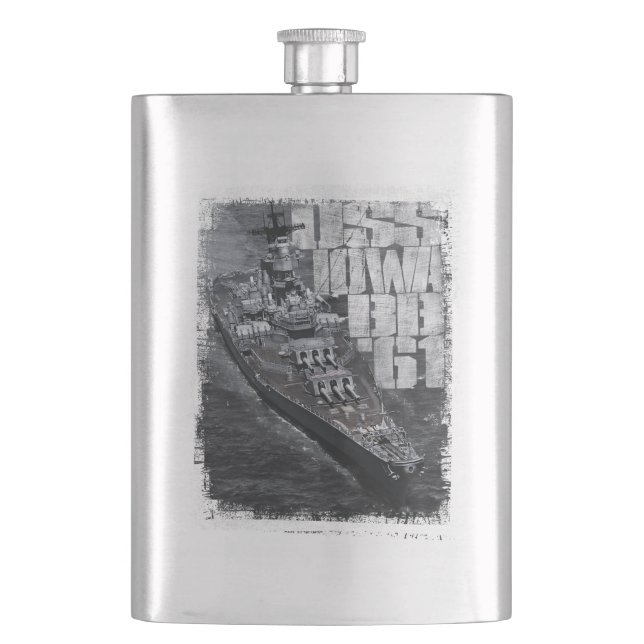 Battleship Iowa Classic Flask Classic Flask (Front)