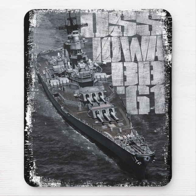 Battleship Iowa Mousepad (Front)