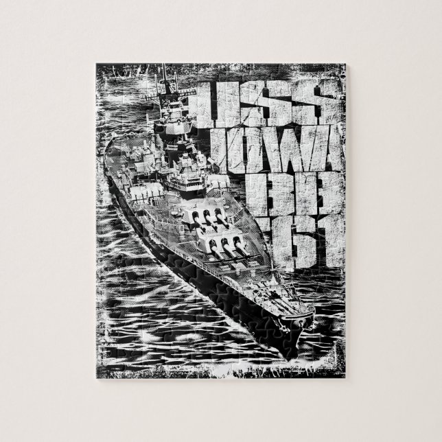 Battleship Iowa Puzzle (Vertical)