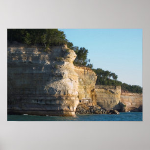 Battleship Row, Pictured Rocks Nat'l Lakeshore, MI Poster